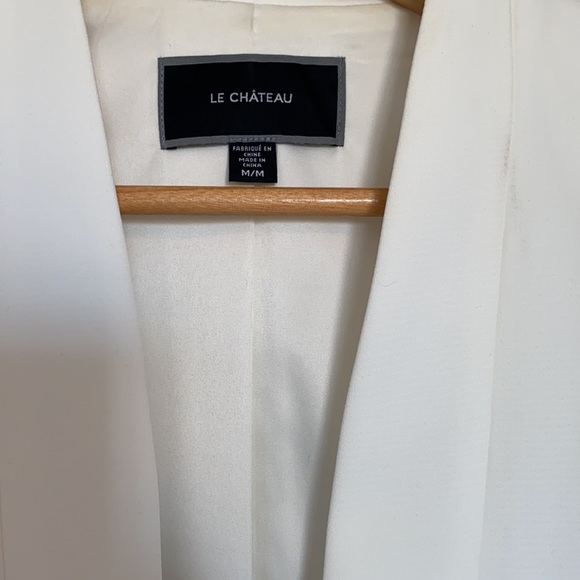 Cream Le Chateau Blazer Size M - Picture 2 of 4